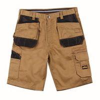 site jackal brown multi pocket shorts w32