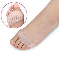 Silicon Gel Shoe Foot Guard Set Pads for Insoles Inserts This foot petal can ease the pain the corn causes and the stress of your forefoot. White