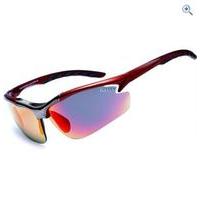 Sinner Firebug Sunglasses (Red/PC Smoke) - Colour: Red