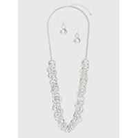 Silver Link Jewellery Set, Silver