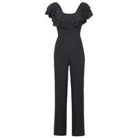 Sistaglam by Lipstick Boutique Brooke Bardot Frill Jumpsuit in Black