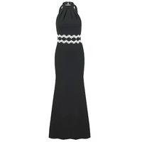 Sistaglam by Lipstick Boutique Airiel Halterneck Maxi Dress in Black