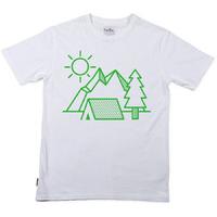 silverstick organic cotton mens camping t shirt white