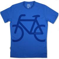 Silverstick Men\'s Bike Organic Cotton T-Shirt - Atlantic Blue