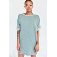 Silence + Noise Dax Dolman Sweatshirt Mini Dress, GREEN