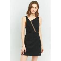 Silence + Noise Mesha Mesh Panel Dress, BLACK