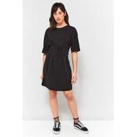 silence noise corset t shirt dress black