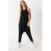 silence noise asa backless halter jumpsuit black