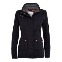 Sirri Plain Waxed Canvas Coat Dark Navy