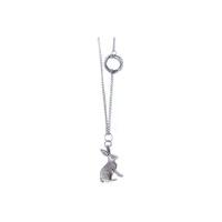 Silver Hare Rabbit Necklace