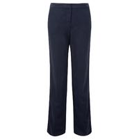 Silk Linen Straight Leg Trouser (Navy / 08)