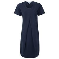 Silk Linen Cocoon Dress (Navy / 14)