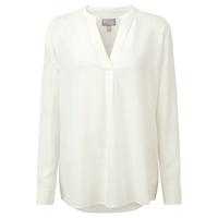 Silk Longline Blouse (Ivory / 14)