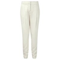 Silk Linen Tapered Leg Trouser (Ivory / 08)