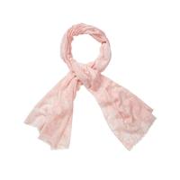 Silk Cotton Printed Scarf (Blush Leaf Print / One Size)