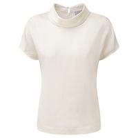 Silk Roll Neck Top (Ivory / 10)