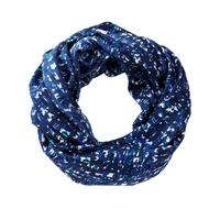 Silk Twill Snood (Turquoise Texture Print / One Size)