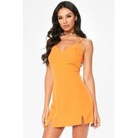 sianna orange cami mini dress