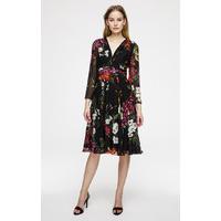 Silk Chiffon Floral Dress