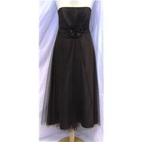 Size 12 brown strapless bridesmaid/prom/evening dress