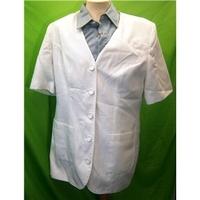 sixth sense size 16 white womens short sleeved smart jacket