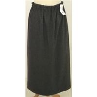 Size S, grey wool pinstripe skirt