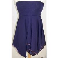 size 10 purple knee length skirt