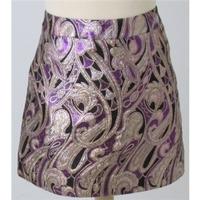 Size S silver/purple metallics skirt