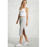 Side-Stripe Slit Skirt