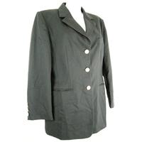 size 14 black smart jacket coat