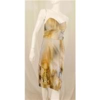 Single \'New Season New Wardrobe\' Size 8 Dress Featuring Abstract Snake Skin Digital Print