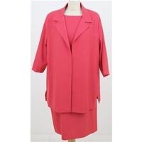 Size XL, coral smart dress and jacket