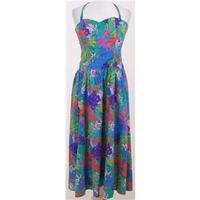 Size S multicoloured halter-neck summer dress