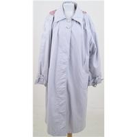 size xl pale grey raincoat