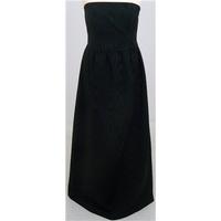 Size S black strapless evening dress