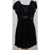Size L black short evening dress