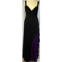 Size M Black And Purple Evening Dress