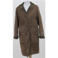Size M brown sheepskin coat