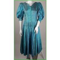 size 12 blue full length dress