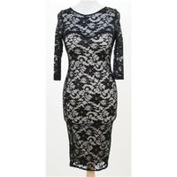 Size 10 Black lace evening dress
