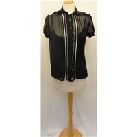 size s black blouse vest duo