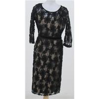 Size: M, black lace evening dress