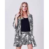 Simply Be Palm Print Kimono