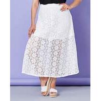 simply be lace maxi skirt