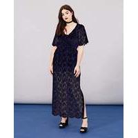 simply be lace wrap maxi dress