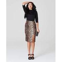 simply be by night leopard print midi