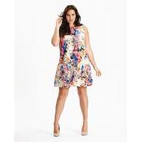 simply be drop waist floral tunic dress