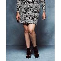 Simply Be Jacquard Aztec Skirt