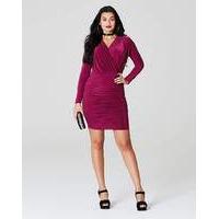 Simply Be by Night Ruched Wrap Dress