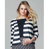 Simply Be Crop Scuba Stripe Jacket